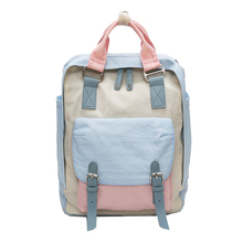 Милый, из брезента, модный рюкзак женский рюкзаки дизайн для девочек для отдыха и путешествий школьные Простой Личность багажная B-018 2024 - купить недорого
