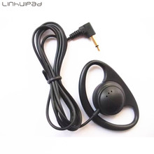Linhuipad Soft Hook Headset Single Side Earpiece D Shape earphones for Tour Guide System Two Way Radio 500pcs/lot 2024 - buy cheap