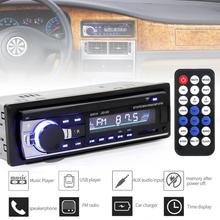 Radio Estéreo con Bluetooth para coche, reproductor de Audio MP3 Universal de 12V en tablero, compatible con FM, entrada Aux, multifuncional, con puerto USB/ SD/ISO 2024 - compra barato