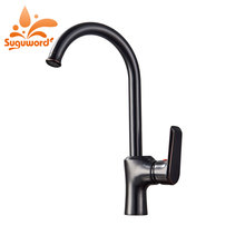 Suguword Oil Rubbed Bronze Kitchen Sink  Faucet Deck Mounted  Single Handle Mixer Tap Hot and Cold 2024 - buy cheap