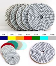 200# Dry 4"(100mm) with 2.5mm  dry flexible stone polishing pads for stone and marble, diamond polishing pad 2024 - buy cheap