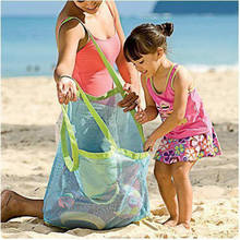 Сетчатая пляжная сумка, портативная складная сумка для плавания, детская игрушка для пляжа, корзина для хранения, Детская уличная водонепроницаемая сумка для плавания 2024 - купить недорого