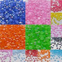 Cheap 6/8mm Beads Handicrafts Half Round Flatback Imitation Pearls Bead AB For Jewelry Making Women Nail Art DIY Accessories 2024 - buy cheap