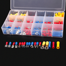 175PCS Assorted Ring Spade Splice Terminator Electrical Butt Connectors Crimp Terminals Insulated Wiring Set Kit Yellow Red Blue 2024 - buy cheap