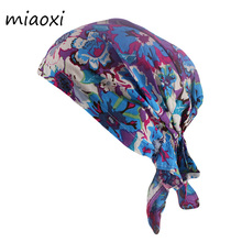 Hip Hop Girl Floral Beanies Hat Brand Dance Bonnet Turban Fashion Pirate Hats Polyester Gorras 2024 - buy cheap