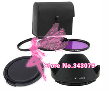 new 49mm UV+CPL+FLD Lens Filter + lens cap + len hood for canon for nikon for pentax for sony camera 2024 - buy cheap