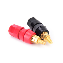 Terminals Red Black Connector Amplifier Terminal Binding Post Banana Speaker Plug Jack Adapter Socket 2024 - buy cheap