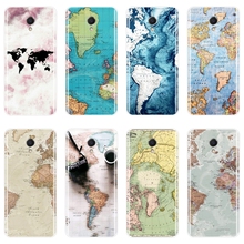 For Meizu M6 M5 M3 M2 Note Phone Case Silicone World Map Pink Marble Soft Back Cover For Meizu M6 M6S M6T M5 M5C M5S M3 M3S M2 2024 - buy cheap