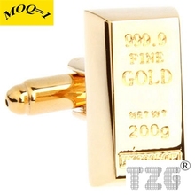 Gold Bar Cufflink Cuff Link 1 Pair Free Shipping Promotion 2024 - buy cheap