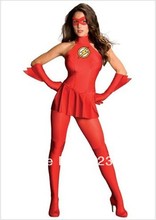 Disfraz de superhéroe de Spandex Dwyane Wade, versión Flash para mujer, disfraces de Halloween 2024 - compra barato