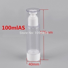 100 мл безвоздушная косметическая бутылка для эссенций, безвоздушная бутылка для лосьона 100 мл, пластиковая безвоздушная упаковочная бутылка, 25 шт./лот 2024 - купить недорого