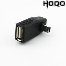 1x Mini USB 5Pin B папа к USB 2,0 Тип A мама хост-адаптер OTG левый/правый/вверх/вниз угол черный 2024 - купить недорого
