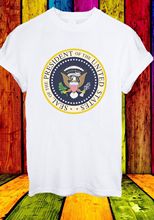 Печать Президента США Обама Трамп США Мужчины Женщины унисекс футболка 143 100% хлопок футболка, топы оптом футболка 2024 - купить недорого