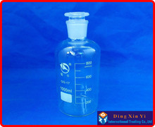 Botella reactiva de abertura estrecha de 1000ml, botella de reactivo de vidrio de 1000ml con tapón de vidrio, transparente 2024 - compra barato