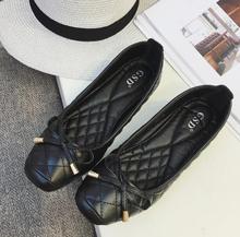 2019 spring and autumn non-slip soft bottom flat shoes comfortable square head fashion shoes black work casual shoes size 35-41 2024 - buy cheap