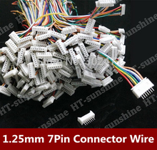 Free shipping  50PCS/LOT  1.25MM terminal line electronic line 7P single head connecting line 2024 - buy cheap