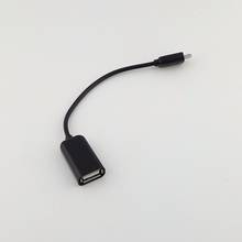 1 шт., Кабель-адаптер OTG с Micro USB B «папа» на USB 2,0 A «мама», 15 см 2024 - купить недорого