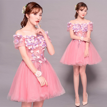 Vestido curto rosa 85cm, vestido de festa feminino princesa 2024 - compre barato