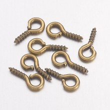 10000pcs 5 color Iron Screw Eye Pins Bail Peg For Half Drilled Beads 8x4x1mm For DIY Jewelry Making Handicrafts Supplies 2024 - buy cheap