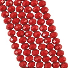 70pcs/lot 6x8mm Faceted Loose beads #5040 DIY Jewelry Glass Crystal Beads Spacer Czech Seed Rondelle Beads 2024 - buy cheap