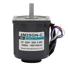 220V AC high speed motor 1350 rpm 2800 rpm micro motor 25W induction speed control small motor 2024 - buy cheap