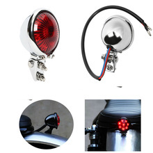 Luz LED trasera de freno para motocicleta, lámpara de luz trasera para helicóptero Bobbe, color rojo, ajustable, estilo Cafe Racer 2024 - compra barato