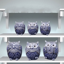 Home Decoration Owl Figurines Office Mini Animals Ornaments Living Room Decor Office Craft Artwork Decoration 1pc Unique Gifts 2024 - buy cheap