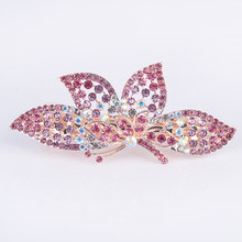 EASYA Red Purple Blue Crystal Butterfly Hairpins Barrettes New Fashion Women Girls Hair Clips Accessories Jewelry Gift 2024 - buy cheap