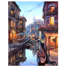 5D Diamond Embroidery Venice Night Landscape Full Square Diamond Painting DIY Diamond Mosaic Rhinestones Wedding Decor C122 2024 - buy cheap