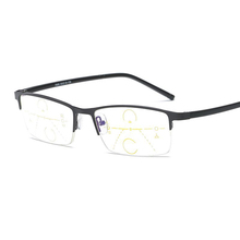 2019 Half-rim Ultralight Tr90 Leg Far And Near Progressive Multifocal Anti-blue Reading Glasses +0.75 +1.25 +1.5 +2 +1.75 To +4 2024 - buy cheap