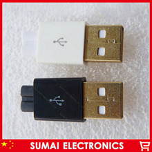 Free Shipping 20sets 3 IN 1 Gold Plating Type A USB 2.0 connector DIY Bonding wire Mini USB male plug 2024 - buy cheap