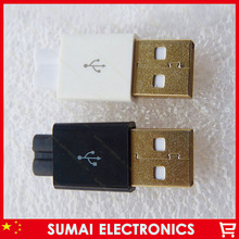 Frete grátis 20 conjuntos 3 em 1 conectores tipo a usb 2.0 diy fio de ligação mini usb plugue macho 2024 - compre barato