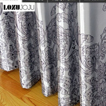 LOZUJOJU Floral design curtain blackout tulle drops for living room bedroom windows sets drapery thread all match curtain 2024 - buy cheap