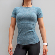 Salspor-camiseta esportiva, sem costura, feminina, casual, cor sólida, secagem rápida, para academia, corrida, treino, ioga, roupas esportivas femininas 2024 - compre barato