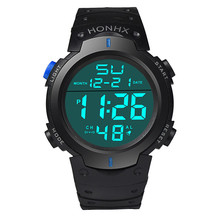 Новые модные спортивные мужские электронные часы светодиодный цифровые часы унисекс наручные часы силиконовые военные мужские часы Reloj & 50 2024 - купить недорого