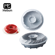 Meibum Spiral Cake Silicone Mold Homemade Party Mousse Dessert Mould Chocolate Pastry Pan Decorating Tray Baking Tools 2024 - buy cheap