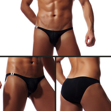 Men Sexy Briefs Ice Silk Slip Homme Underwear Ultra-thin Transparent Gay Panties Bikini Thongs Seamless Bugle Pouch Underwear 2024 - buy cheap