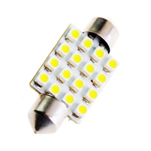 Lâmpada de placa de identificação para carro, 4 unidades, 36mm, c5w, de3021, 6461, 16 led, 3528, smd, festão do carro, interior, teto, luzes de leitura 2024 - compre barato