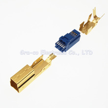 5set High quality DIY 3 in 1 Gold Plating USB3.0 BM Male Plug Printer square port 2024 - buy cheap