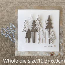 XLDesign Craft Metal Cutting Die cut die 3pcs tree decoration scrapbooking Album Paper Card Craft Embossing Die Cuts 2024 - buy cheap