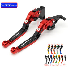 CNC With Logo Telescopic folding Motorcycle Adjustable Brake Clutch Levers For Honda VFR1200F VFR 1200F 1200/F 2010-2016 2024 - buy cheap