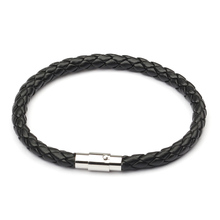 NIUYITID Magnetic Buckle Bracelet Men Leather Braid Boy Bracelets Wholesale Male Wrist Band Pulsera jewelry 2019 New Arrival 2024 - buy cheap