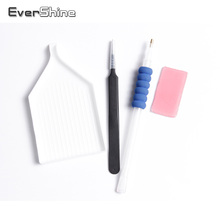 EverShine-accesorios para pintura con diamantes, juego de herramientas de acero inoxidable, pinza, pegamento, bandeja de plástico, diamantes de imitación, oferta 2024 - compra barato