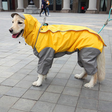 2018 capa de chuva para cachorro retriever, roupas para cachorro pequeno, à prova d'água, uso externo, vestuário e roupa 2024 - compre barato