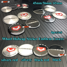 VOSSEN-Logo decorativo para coche, 4 unidades, 45mm, 4,5 cm, 56mm, 2,2 ", 65mm, 6,5 cm 2024 - compra barato