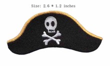 Pirate hat embroidery patch 2.6" wide  /black /cool patch /skull patch 2024 - buy cheap