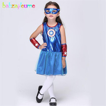 Babzapleume-ropa de marca para niñas pequeñas, disfraz de héroe sin mangas, conjunto de encaje, para Halloween, Y018 2024 - compra barato