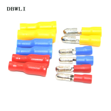 50pcs Female and Male Insulated Electric Quick Splice Wire Terminals Connector Crimp Bullet terminal for 22~10AWG Audio Wiring 2024 - buy cheap