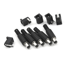 10Pcs DC-005 Power Socket Plug Jack ( Male 5pcs+ Female 5pcs) 5.5*2.1mm DC Power Connector 2024 - buy cheap