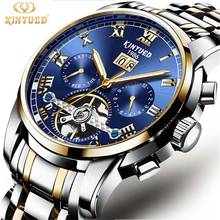 KINYUED Mens Watches Top Brand Luxury Automatic Mechanical Watch Men Full Steel Business Waterproof Watches Relogio Masculino 2024 - buy cheap